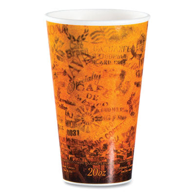 DCC20U16ESC Fusion Escape Foam Hot/cold Cups, 20 Oz, Brown/black, 500/carton DART