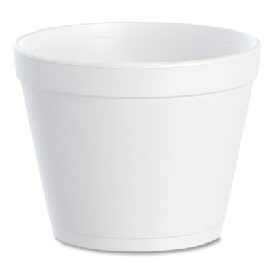 DCC24MJ48 Foam Containers, 24 Oz, White, 25/bag, 20 Bags/carton