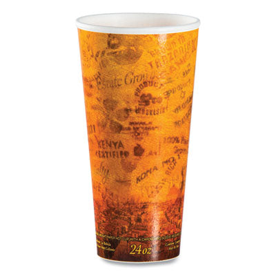 DCC24U16ESC Fusion Escape Foam Hot/cold Cups, 24 Oz, Brown/black, 500/carton
