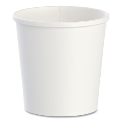 SCCH4165U Flexstyle Double Poly Paper Containers, 16 oz, White, Paper, 25/Pack, 20 Packs/Carton DART