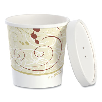SCCKHB16ASYM Flexstyle Double Poly Food Combo Packs, 16 oz, Symphony, Paper, 25 Combos/Sleeve, 10 Sleeves/Carton DART
