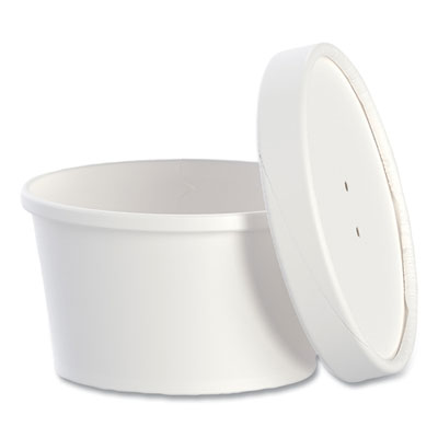 SCCKHSB8AWH Flexstyle Double Poly Food Combo Packs, 8 oz, White, Paper, 25/Pack, 10 Packs/Carton DART