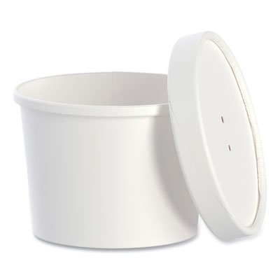 SCCKHSB12AWH Flexstyle Food Lid Container, 12.1 oz, 3.6" Diameter, White, Plastic, 250/Carton DART