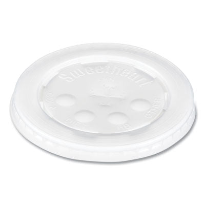 SCCL16BL Polystyrene Plastic Flat Straw-Slot Cold Cup Lids, Fits 12 oz to 24 oz Cold Cups, Plastic, Translucent, 125/Pack, 16 Packs/CT DART