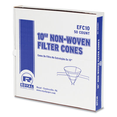 RPPEFC10 Filter Cones, For Fry Oil, 10" Non-Woven, 500/Carton AMERCAREROYAL