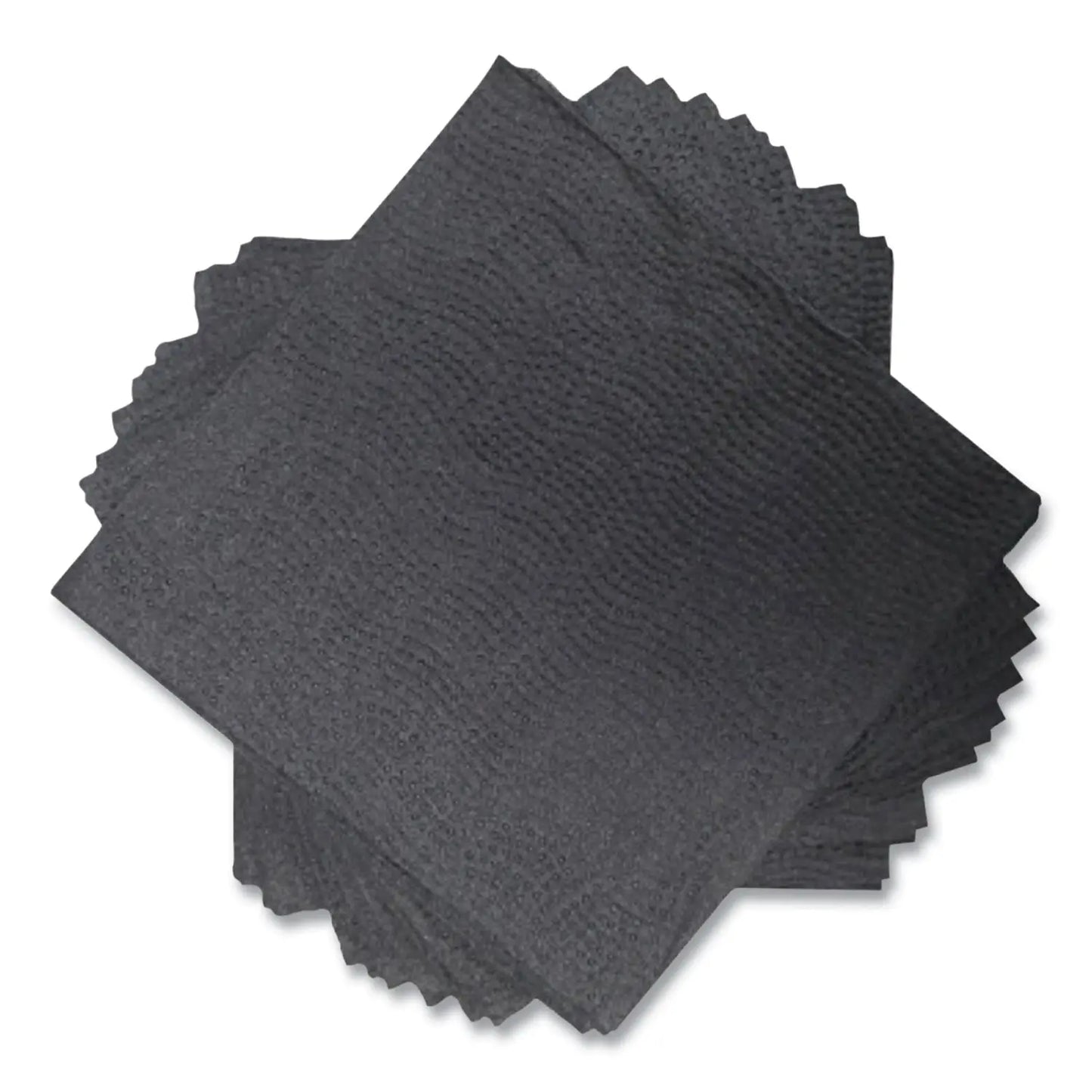 MORVT522 Morsoft Beverage Napkins, 2-Ply, 9 x 9.5, Black, 1,000/Carton Morcon Tissue