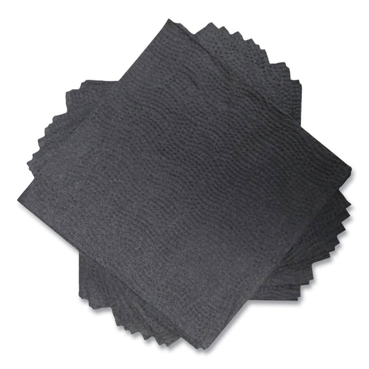 MORVT522 Morsoft Beverage Napkins, 2-Ply, 9 x 9.5, Black, 1,000/Carton