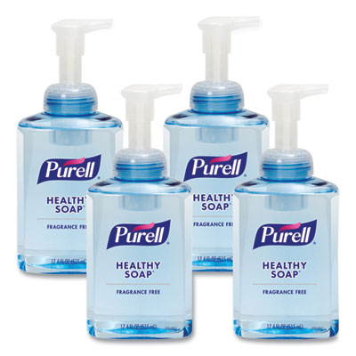 GOJ501604CT HEALTHY SOAP Gentle and Free Foam, Fragrance-Free, 515 mL, 4/Carton GO-JO INDUSTRIES