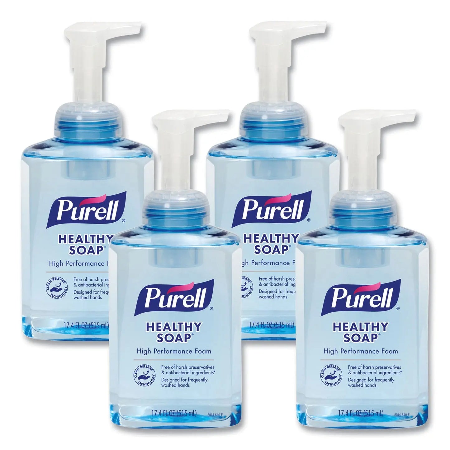 GOJ501404CT CLEAN RELEASE Technology (CRT) HEALTHY SOAP High Performance Foam, Fresh Scent, 515 mL, 4/Carton PURELL