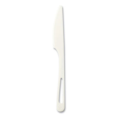 WORKNPS6DP Cutlery Dispenser Refills, Knife, Plastic, Light Beige, 100/Bag, 10 Bags/Carton WORLD CENTRIC