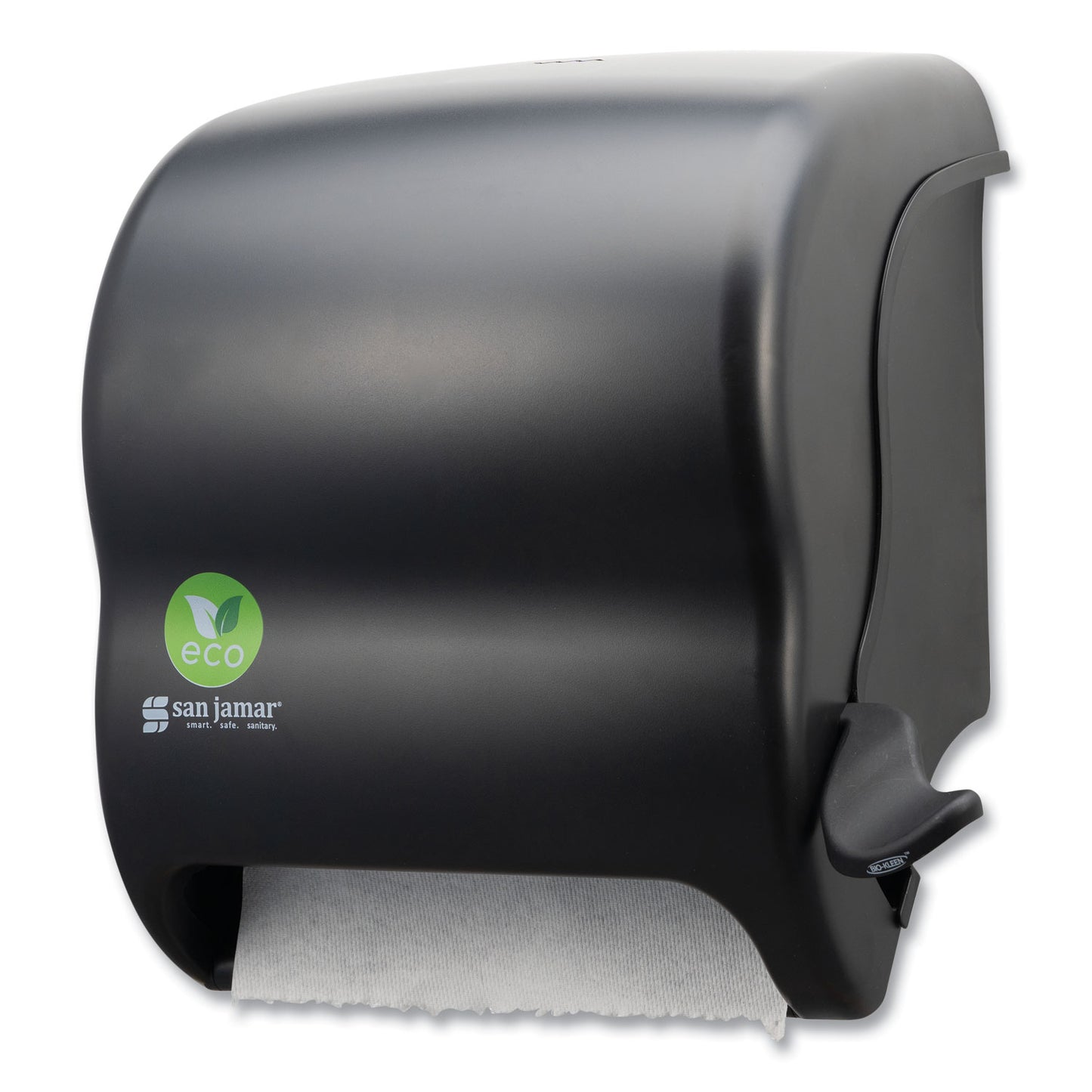 SJMT950REBK Ecological Green Towel Dispenser, 12.49" x 8.6" x 12.82", Black