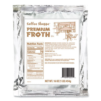 CPH40541 Premium Froth Topping, 1 lb Bag, 12/Carton DYMA