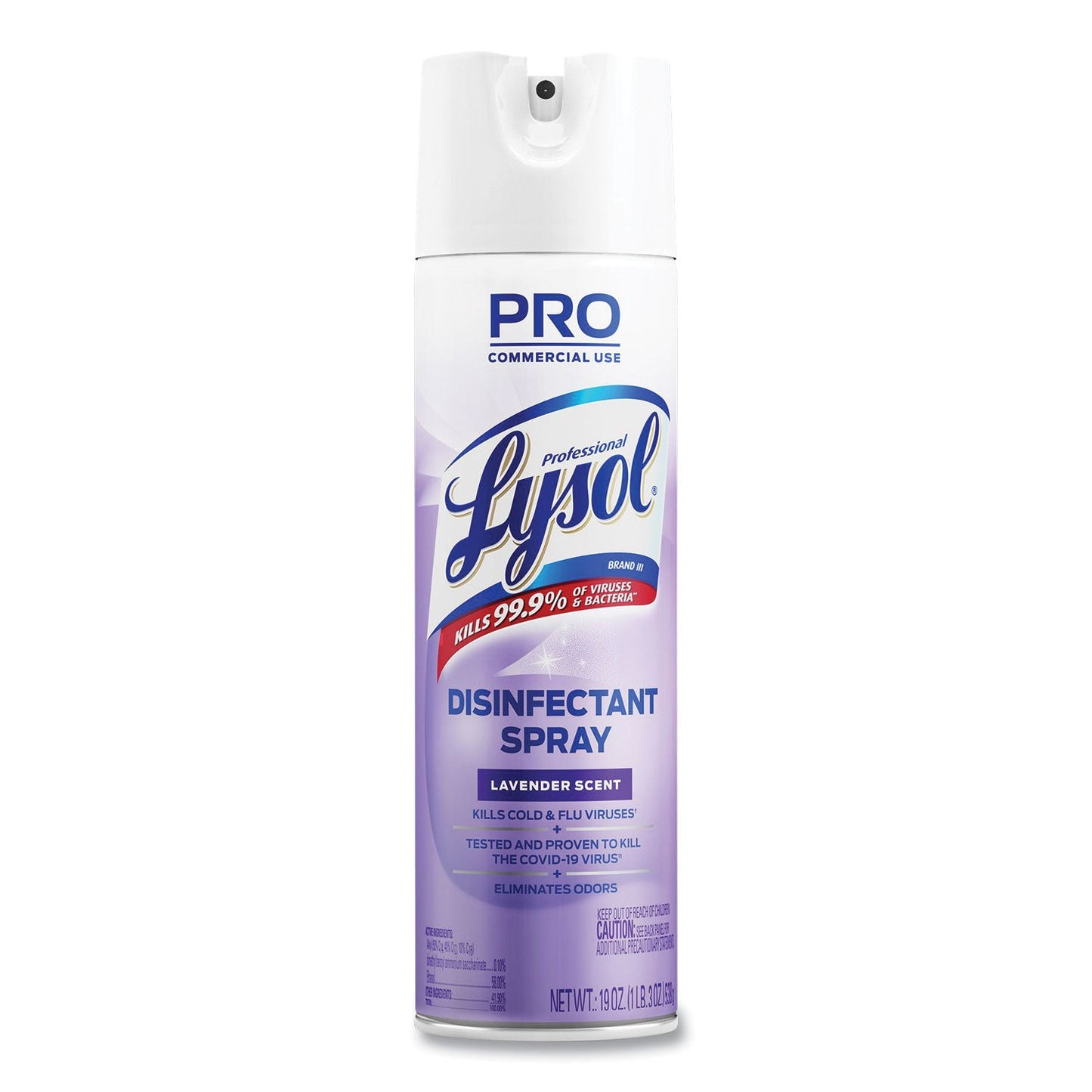 RAC89097EA Disinfectant Spray, Lavender, 19 Oz Aerosol Spray Professional LYSOL Brand