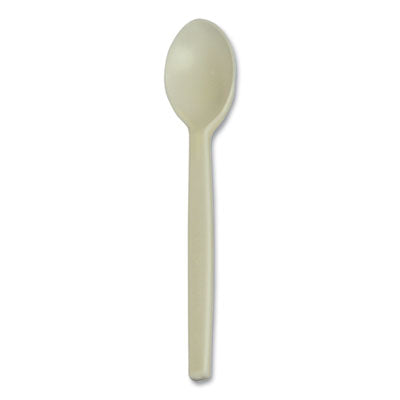 WNAEPS003PK EcoSense Renewable Plant Starch Cutlery, Spoon, Plastic, Cream, 50/Pack