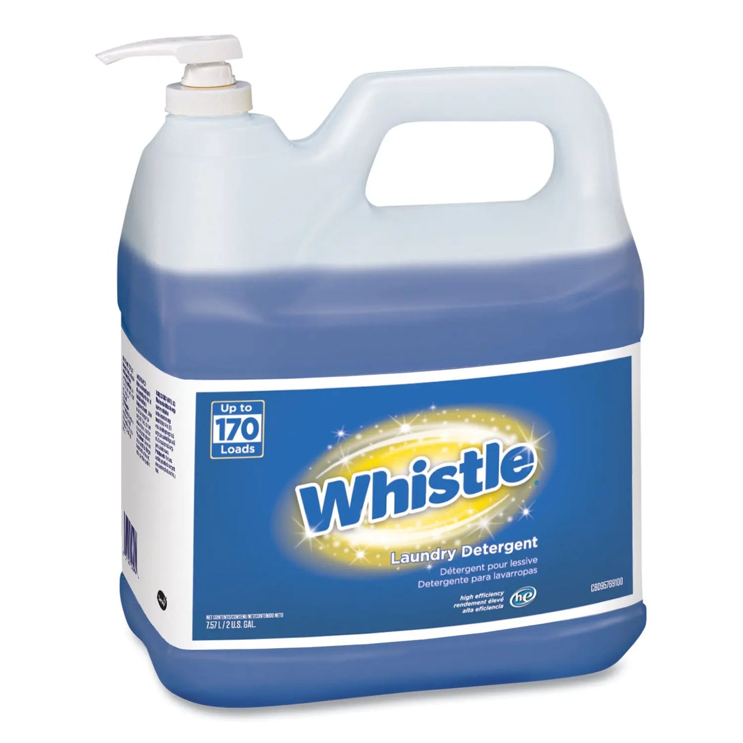 DVOCBD95769100 Whistle Laundry Detergent (he), Floral, 2 Gal Bottle, 2/carton Diversey