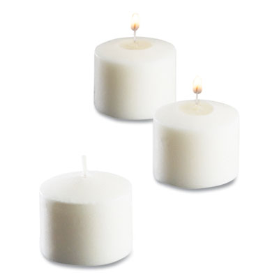 STE40104 Food Warmer Votive Candles, 10 Hour Burn, 1.46"d X 1.33'h, White, 288/carton