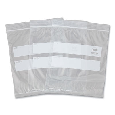 RPPZBQ78 Zipper Bags, Quart, 7" x 7.99", Clear, 500/Carton