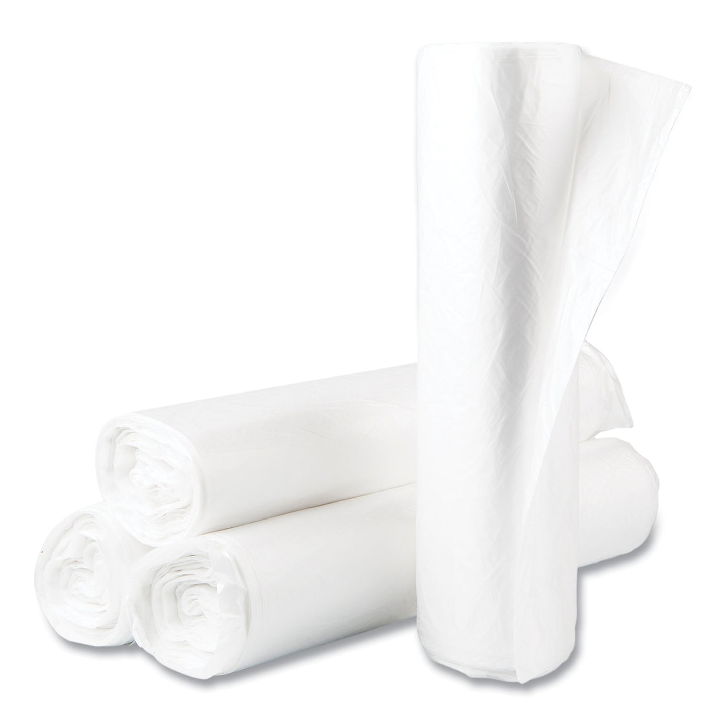 IBSVALH4048N16 High-Density Commercial Can Liner Value Pack, 45 gal, 14 mic, 40" x 46", Natural, Interleaved Roll, 25 Bags/Roll, 10 Rolls/CT Inteplast Group