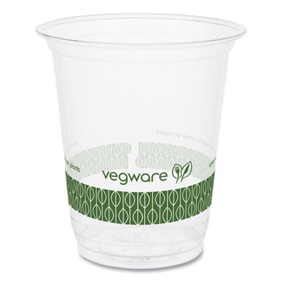 VEGR200G 76-Series Cold Cup, 7 oz, Plastic, Clear/Green, 1,000/Carton VEGWARE