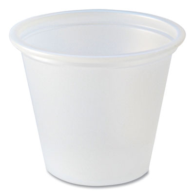FABPC100 Portion Cups, 1 oz, Plastic, Translucent, 250/Sleeve, 10 Sleeves/Carton FABRI-KAL