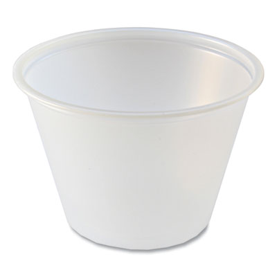 FABPC250 Portion Cups, 2.5 oz, Plastic, Translucent, 125/Sleeve, 20 Sleeve/Carton FABRI-KAL