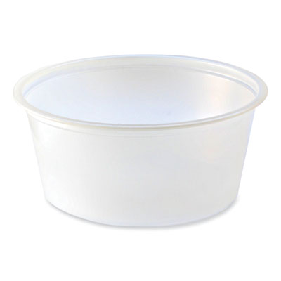 FABPC325 Portion Cups, 3.25 oz, Plastic, Translucent, 125/Sleeve, 20 Sleeve/Carton