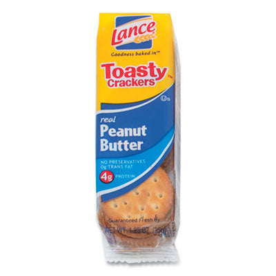 OFXSN40654 Toasty Crackers, Peanut Butter, 1.25 oz Packet, 24/Box