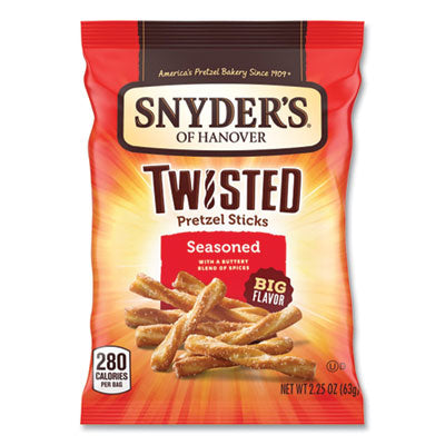 OFX14750 Pretzels, Seasoned, 2.25 oz Bag, 36/Carton SNYDER'S