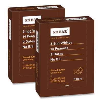 GRR60000770 Adult Bars, Peanut Butter Chocolate, 1.83 oz Bar, 5 Bars/Pack, 2 Packs/Carton