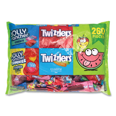 GRR22002061 Twizzlers and Jolly Rancher Sweets Assortment Bulk Variety, Assorted Flavors, 260/Pack