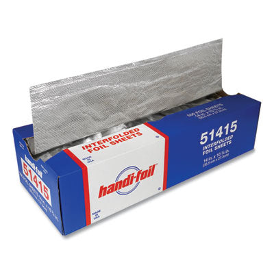 HFA51415 Interfolded Foil Sheets, 10.75 x 14, 500/Box, 6 Boxes/Carton