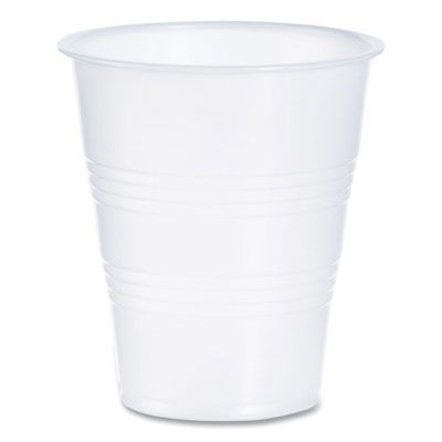 DCCY7PK High-Impact Polystyrene Cold Cups, 7 oz, Plastic, Translucent, 100/Pack DART