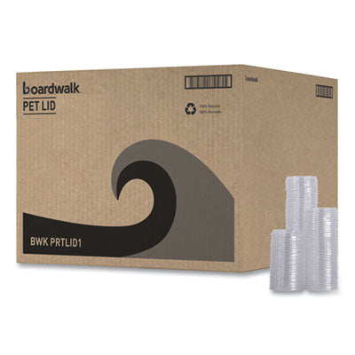 BWKPRTLID1 Souffle/Portion Cup Lids, Fits 1 oz Portion Cups, Plastic, Clear, 2,500/Carton BOARDWALK