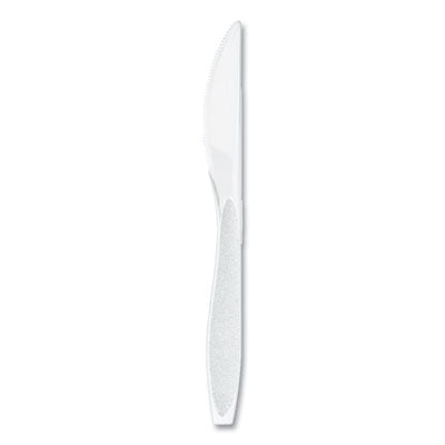 SCCHSWKX0007 Impress Heavyweight Full-Length Polystyrene Cutlery, Knife, Plastic, White, 100/Box, 10 Boxes/Carton DART
