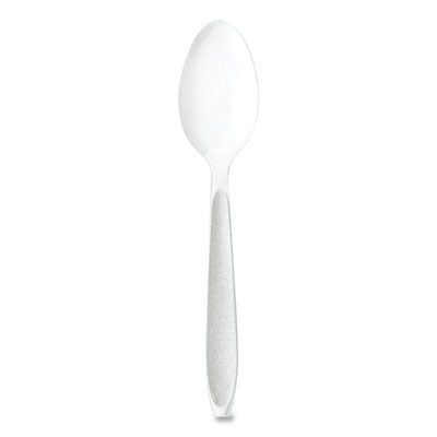 SCCHSWTX0007 Impress Heavyweight Full-Length Polystyrene Cutlery, Spoon, Plastic, White, 100/Box, 10 Boxes/Carton