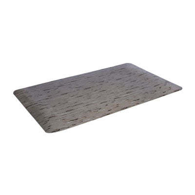 CWNCU2436GY Cushion-Step Marbleized Rubber Mat, Rectangular, Gray Smooth Surface, 24" x 36" CROWN MATS & MATTING