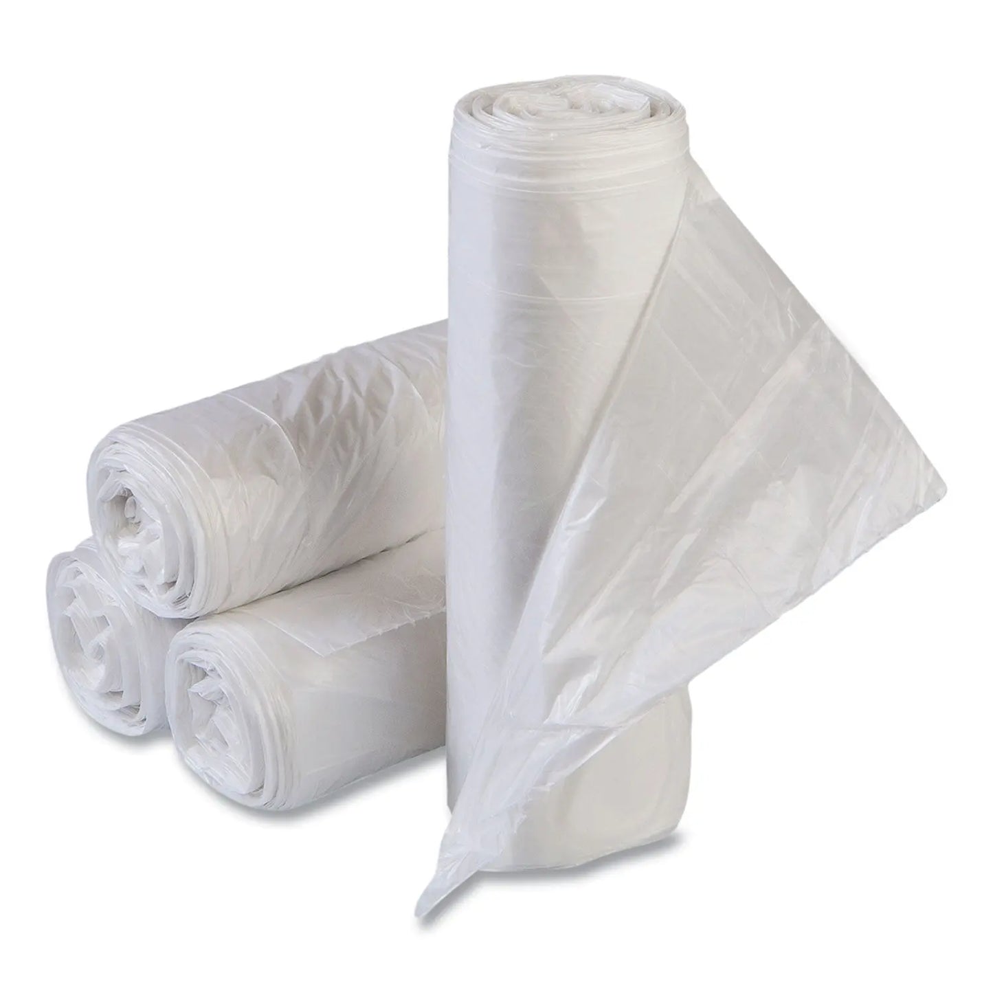IBSDTS2838N Draw-Tuff Institutional Draw-Tape Can Liners, Drawstring, 23 gal, 1 mil, 38" x 28.5", Natural, 25 Bags/Roll, 6 Rolls/Carton Inteplast Group