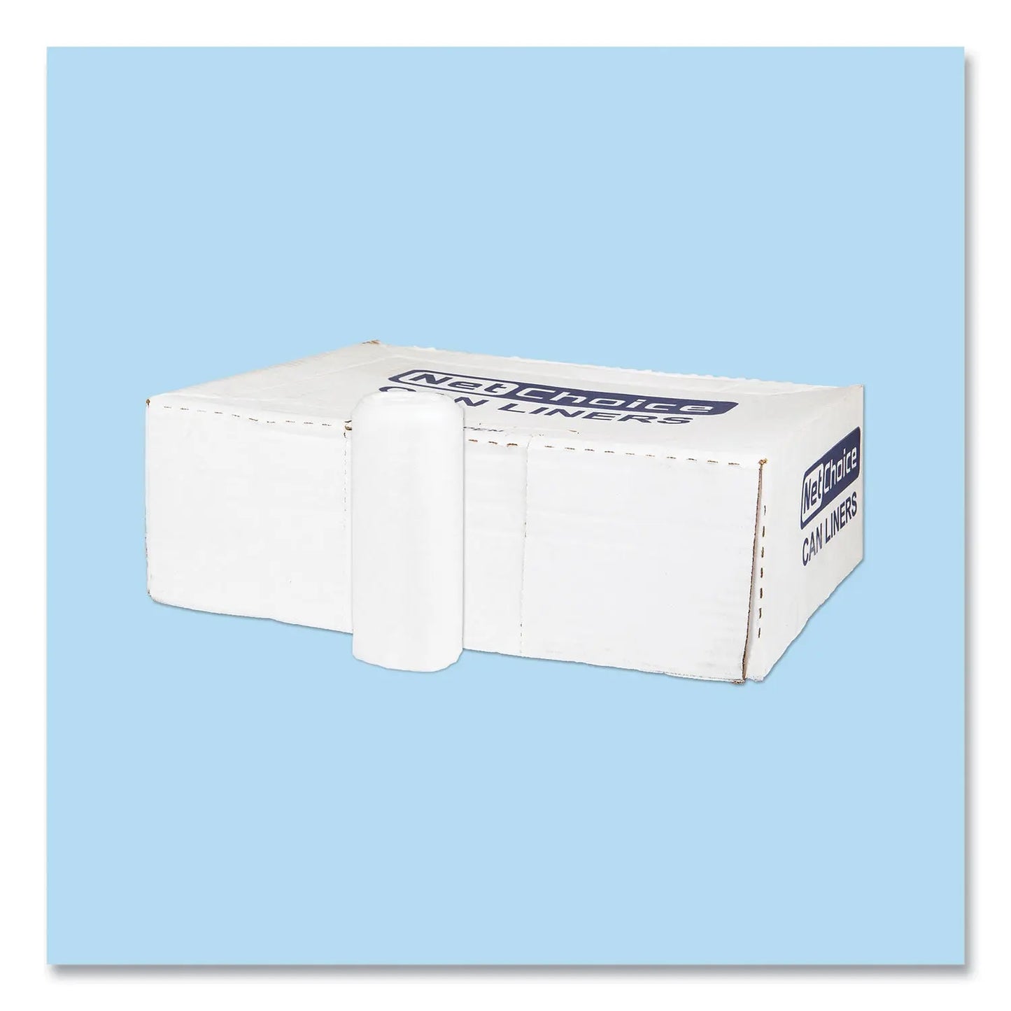 IBSS404812N High-Density Commercial Can Liners, 45 Gal, 12 mic, 40" x 48", Clear, Interleaved Roll, 25 Bags/Roll, 10 Rolls/Carton Inteplast Group