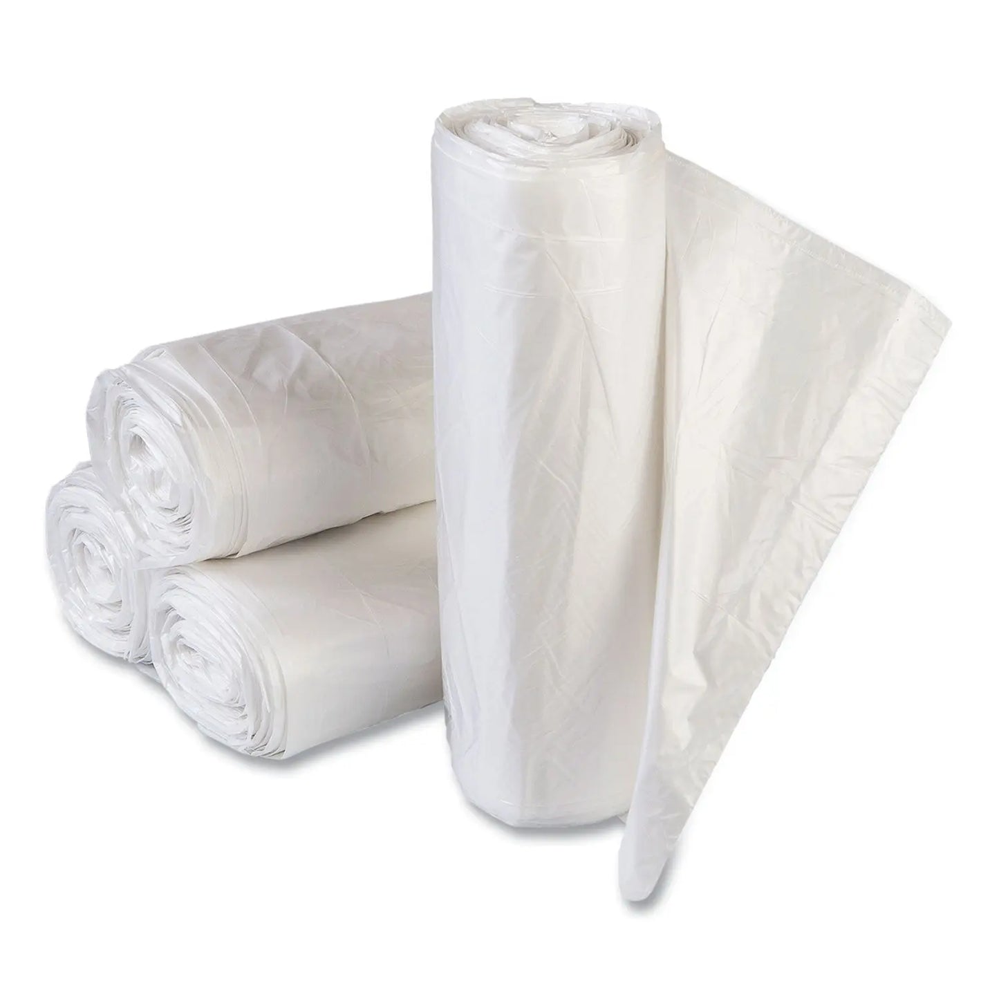 IBSVALH4348N16 High-Density Commercial Can Liner Value Pack, 60 Gal, 14 mic, 43" x 46", Clear, Interleaved Roll, 25 Bags/Roll, 8 Rolls/CT Inteplast Group