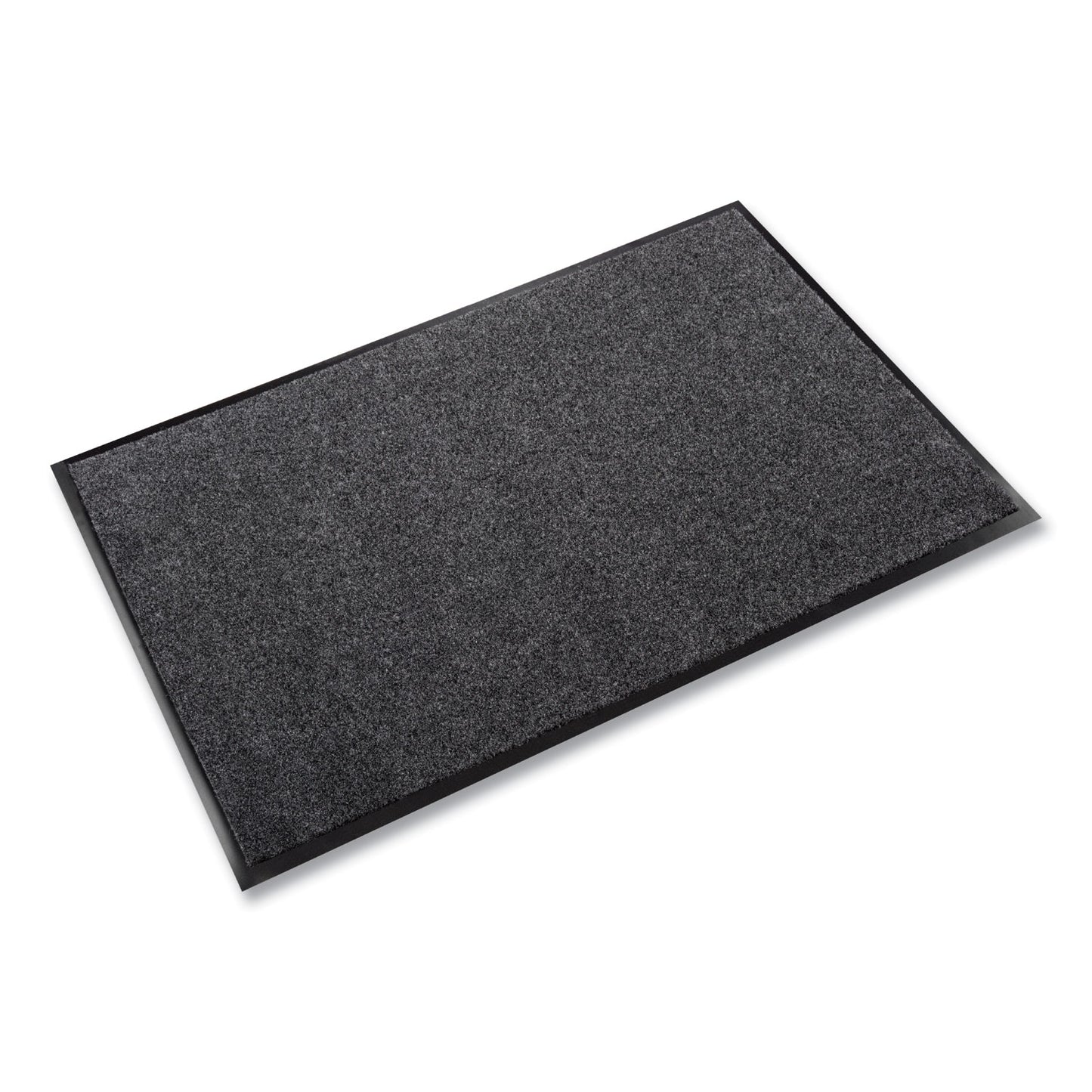 CWNET0048CH EcoStep Wiper Mat, Rectangular, Charcoal Gray Cut Pile Surface, 48" x 96"
