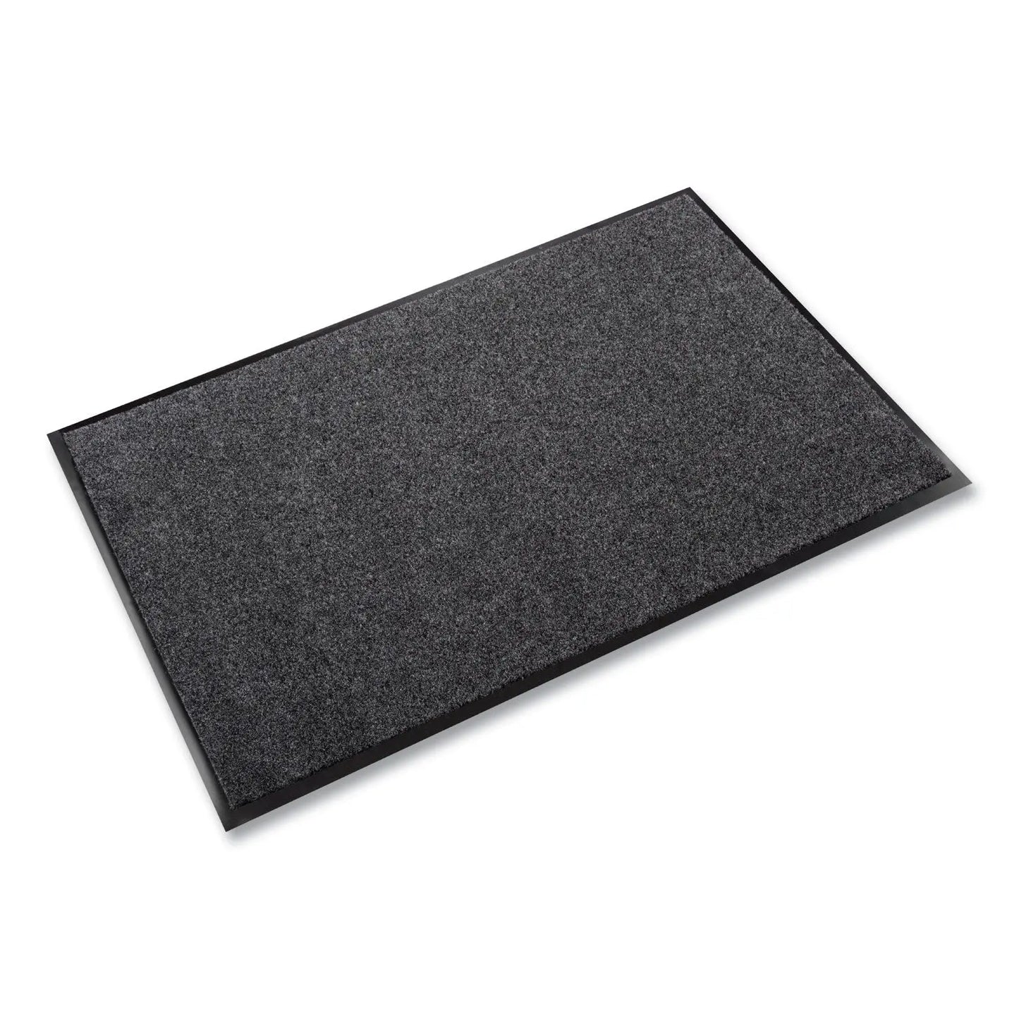 CWNET0034CH EcoStep Wiper Mat, Rectangular, Charcoal Gray Cut Pile Surface, 36" x 48" Crown