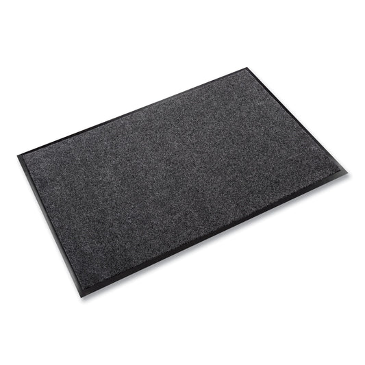CWNET0034CH EcoStep Wiper Mat, Rectangular, Charcoal Gray Cut Pile Surface, 36" x 48"
