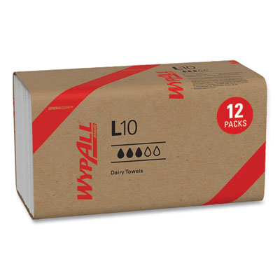 KCC01770 L10 SANI-PREP Dairy Towels, Banded, 2-Ply, 9.3 x 10.5, Unscented, White, 200/Pack, 12 Packs/Carton