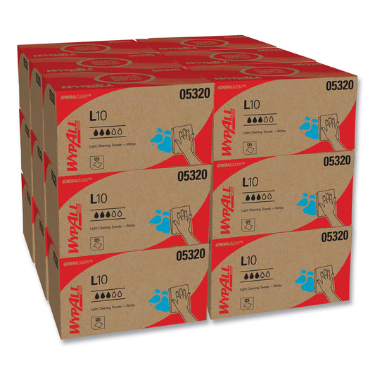 KCC05320 L10 Towels, POP-UP Box, 1-Ply, 9 x 10.5, White, 125/Box, 18 Boxes/Carton