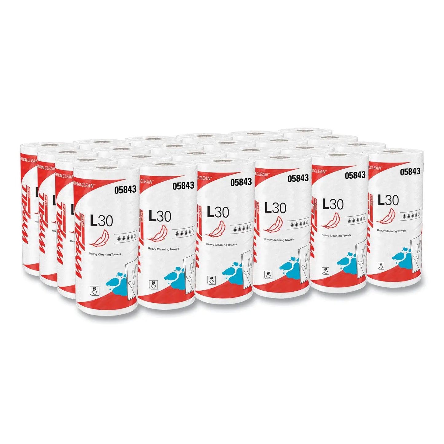 KCC05843 L30 Towels, 11 x 10.4, White, 70 Sheets/Roll WypAll