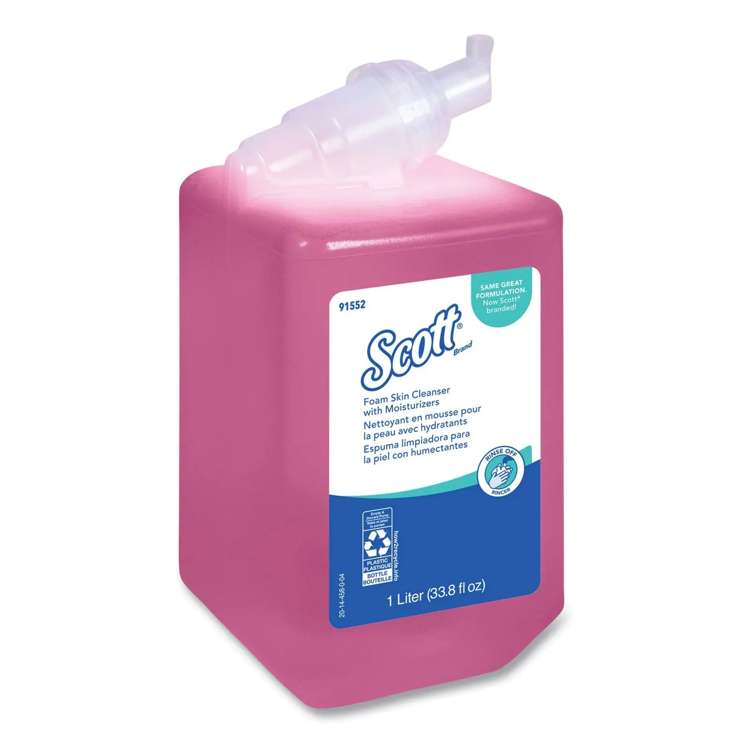 KCC91552 Pro Foam Skin Cleanser with Moisturizers Refill, Light Floral Scent, 1 L Scott