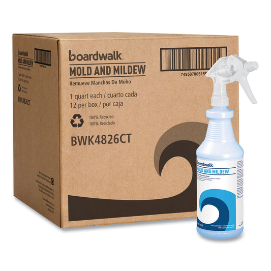 BWK4826 Mold and Mildew Remover with Bleach, Ready to Use, Floral Scent, 32 oz Bottle, 12/Carton