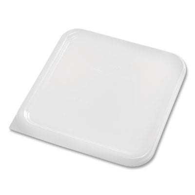 RCPFG650900WHT SpaceSaver Square Container Lids, 8.8 x 8.75, White, Plastic, 12/Carton