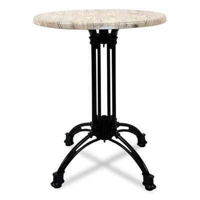 JMC106C36R7 Topalit Tables, Round, 36" dia x 29"h, Gray Top, Black Aluminum Base/Legs