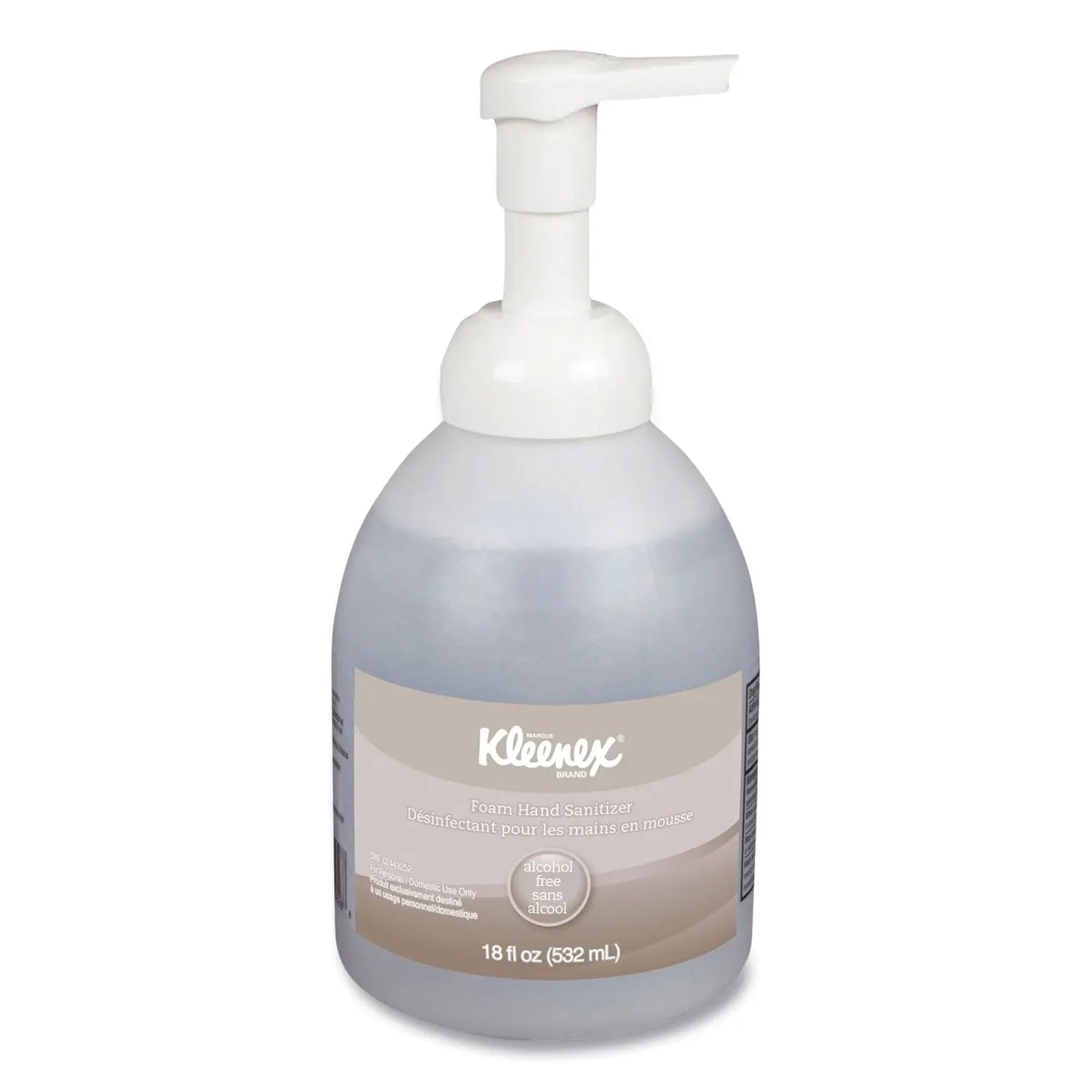 KCC45827EA Alcohol-Free Foam Hand Sanitizer, 18 Oz Pump Bottle, Fragrance-Free Kleenex
